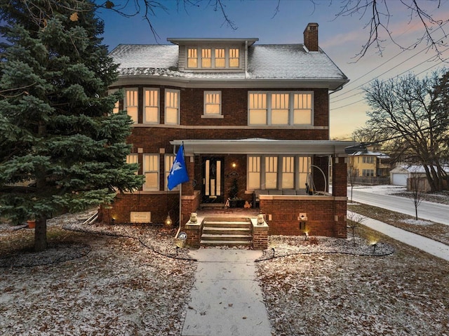 exterior space featuring a porch