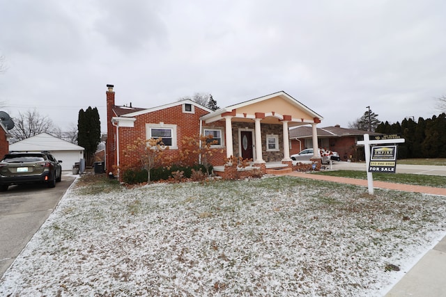 bungalow-style home with a porch