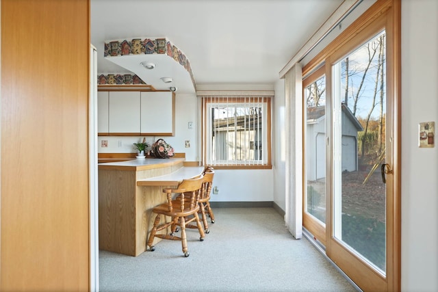 interior space with baseboards