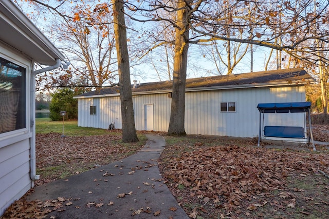 view of outdoor structure