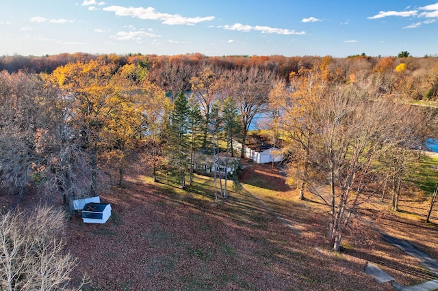 bird's eye view featuring a rural view