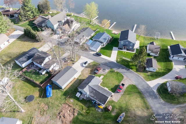 drone / aerial view featuring a residential view