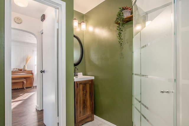 bathroom featuring vanity