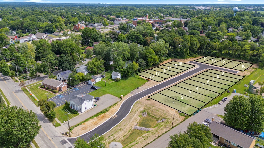 birds eye view of property