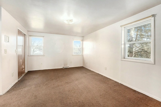 view of carpeted empty room