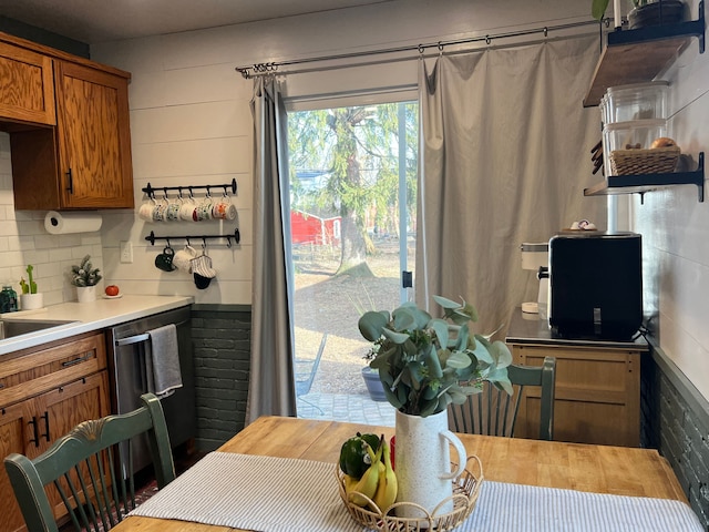 view of dining area