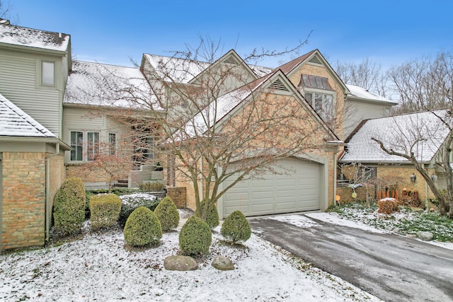 front of property featuring a garage