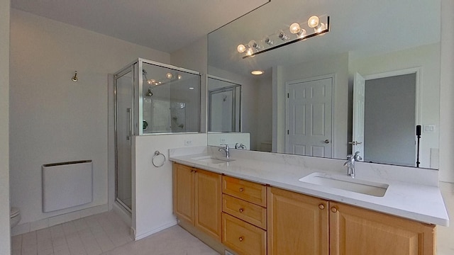 5059 Pheasant Cv, West Bloomfield, MI 48323 - full bathroom with toilet, a sink, and a shower stall