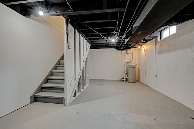 view of basement