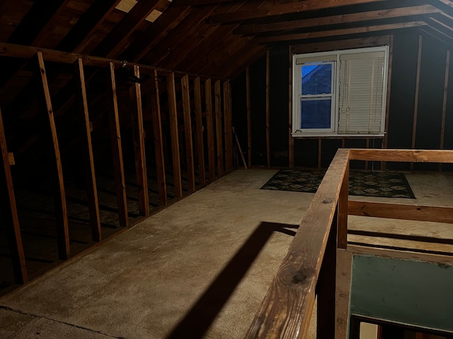 view of attic