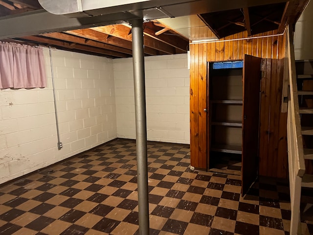 view of basement