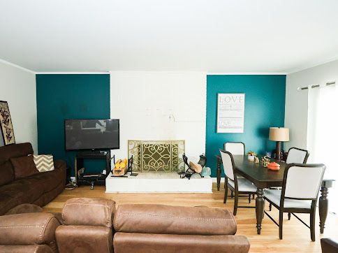 living room with wood-type flooring