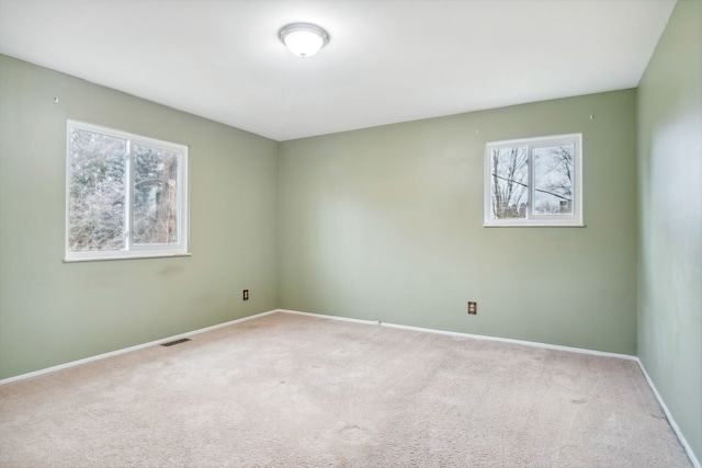 view of carpeted empty room