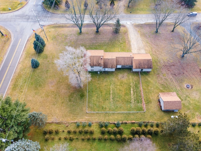 bird's eye view featuring a rural view