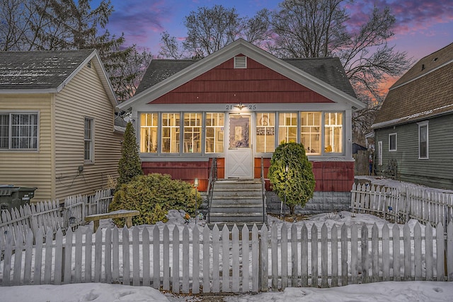 view of bungalow