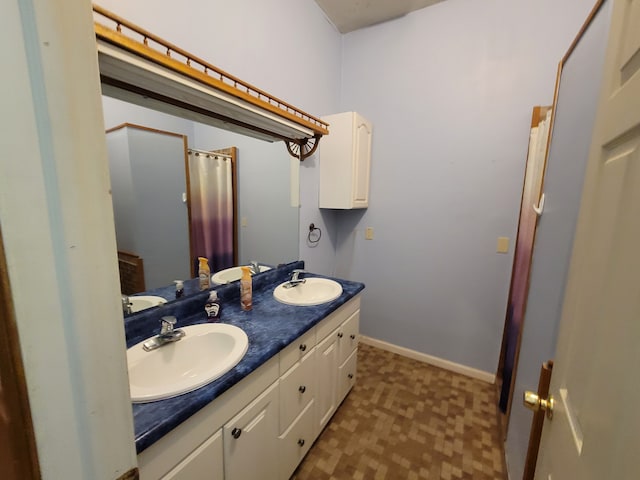 bathroom with vanity