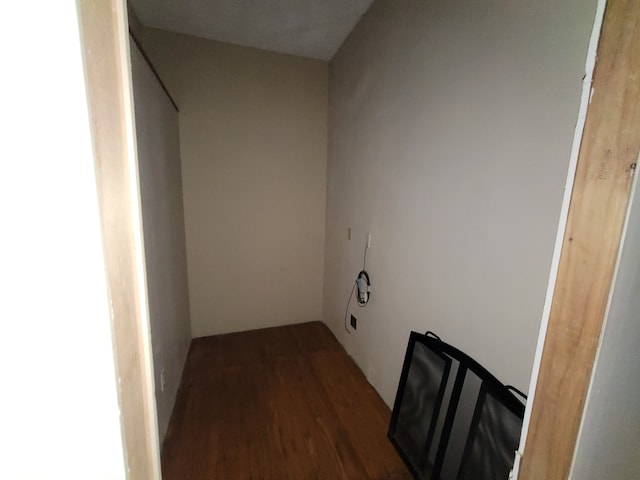 washroom featuring dark wood-type flooring