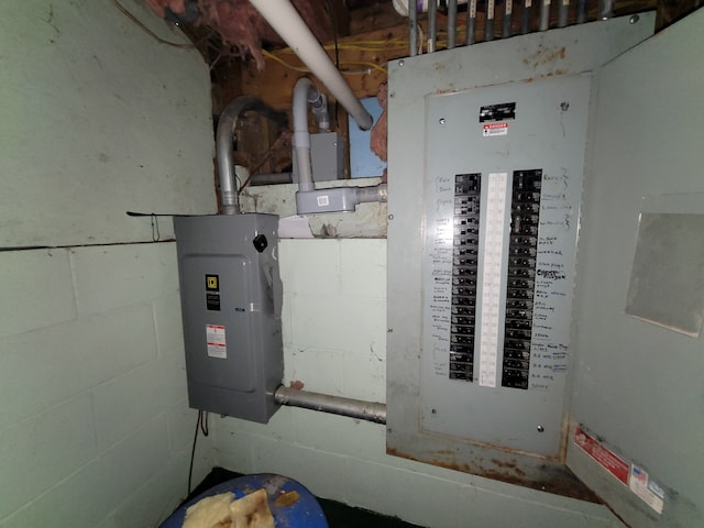 utility room featuring electric panel