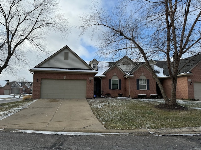 ranch-style home with a garage