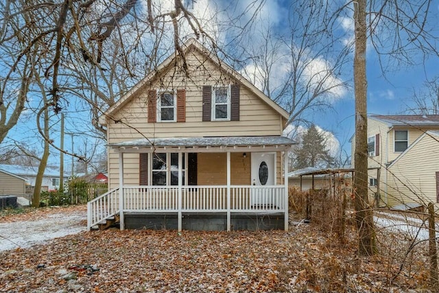 view of front of house featuring a porch