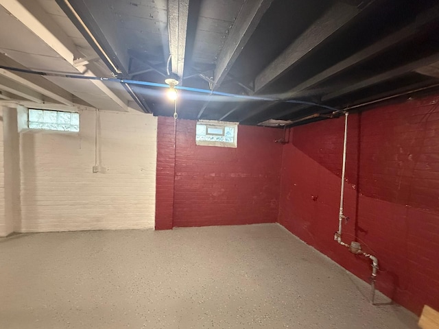 view of basement