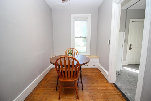 view of dining space