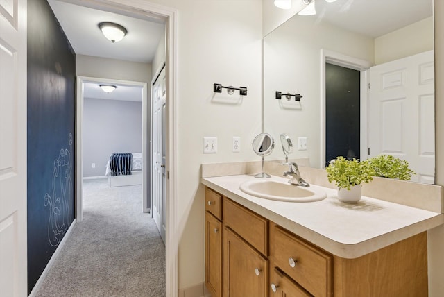 bathroom with vanity