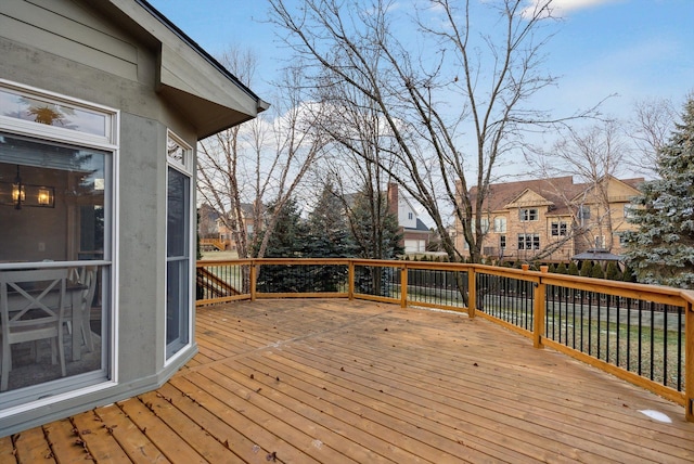 view of wooden terrace