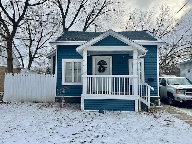 view of bungalow-style house