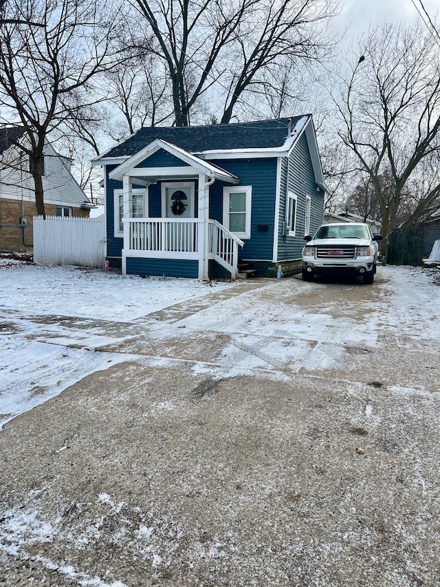 view of front of home