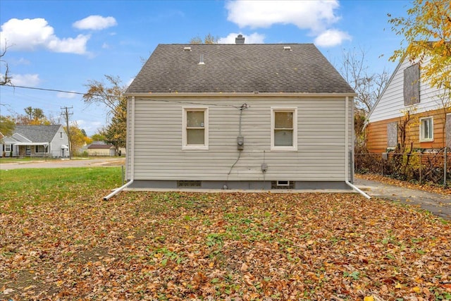 view of rear view of house