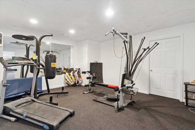 view of exercise room