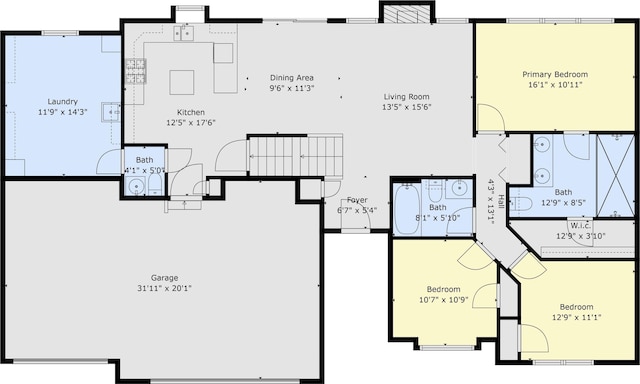 8816 Hathaway Rd, Kalamazoo, MI 49009 - plan
