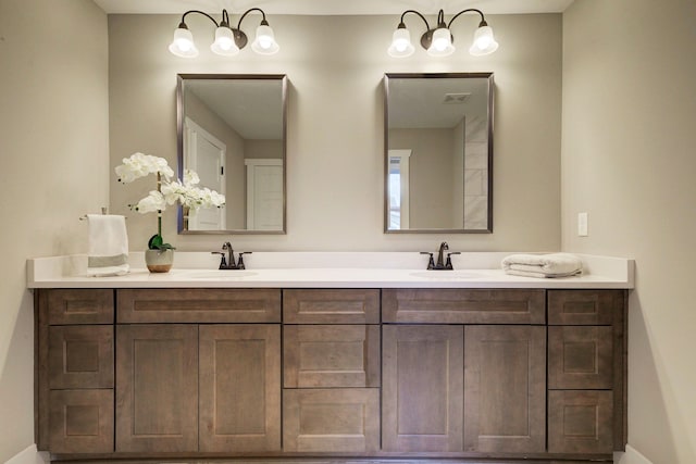 bathroom with vanity