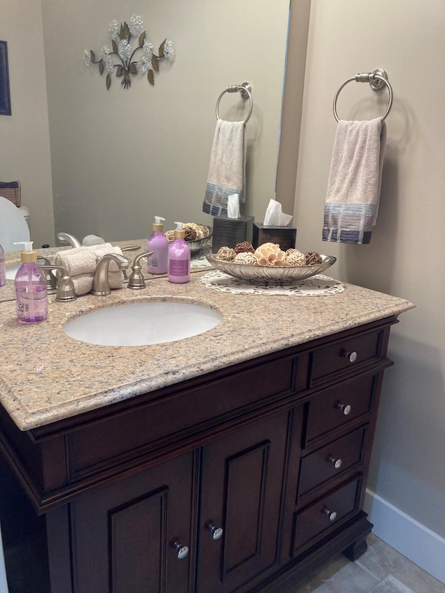 bathroom with vanity