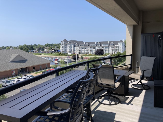 view of balcony