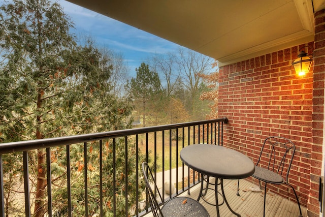 view of balcony