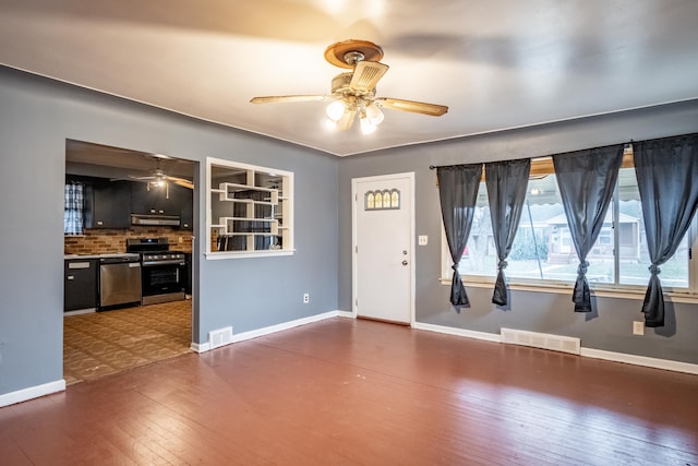 interior space featuring dark wood-type flooring