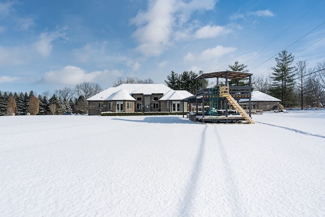 exterior space with a playground