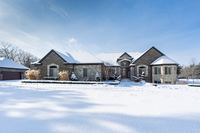 view of french country style house