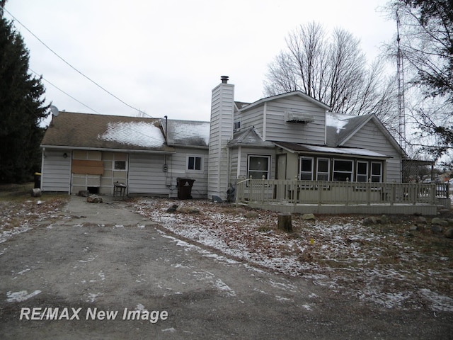 view of back of property