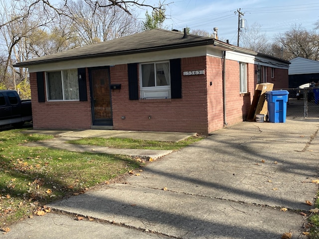 view of front of home