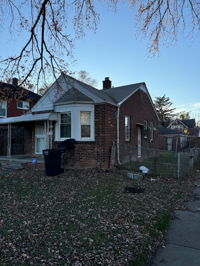 view of home's exterior