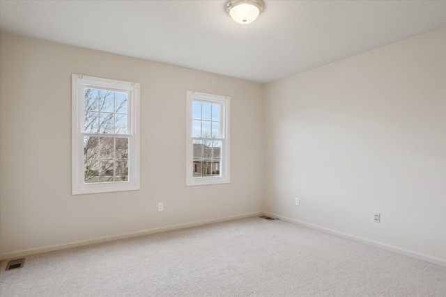 view of carpeted empty room