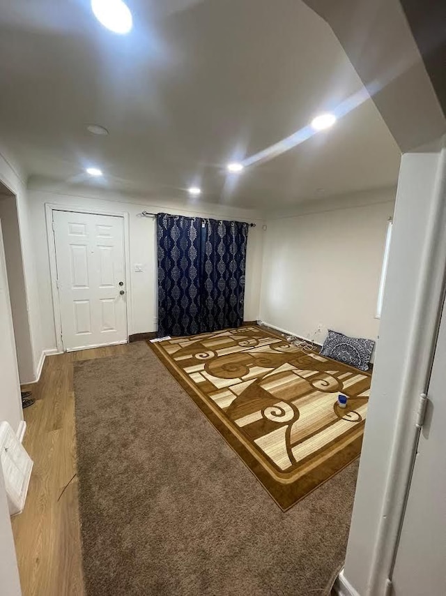 bedroom featuring hardwood / wood-style floors