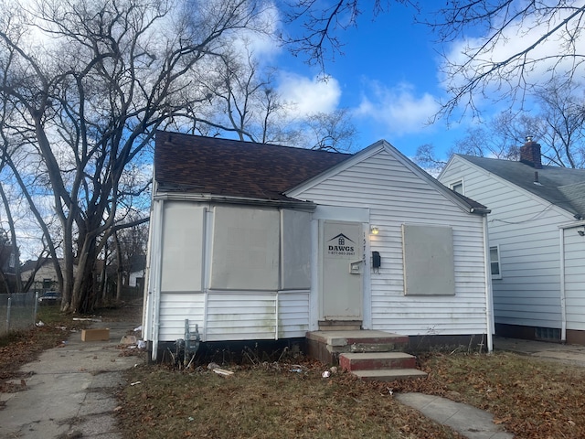 view of bungalow-style house