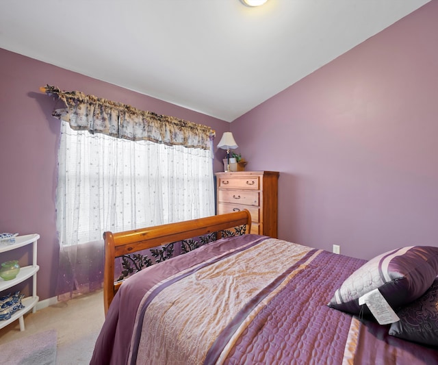 bedroom with multiple windows and carpet floors