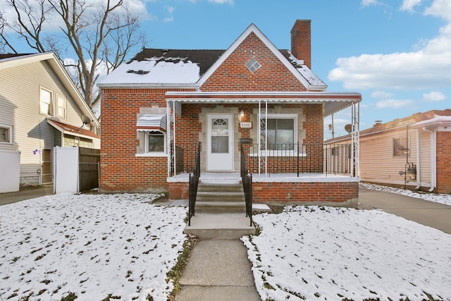 view of bungalow-style home