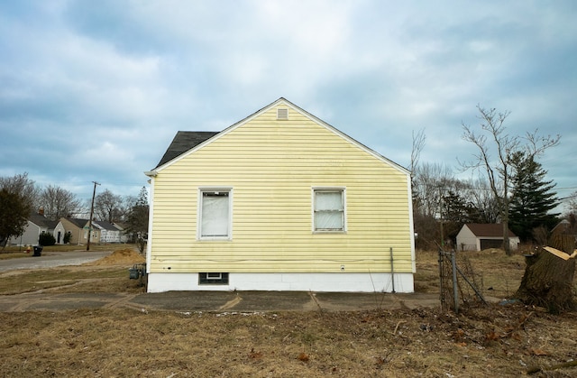 view of side of property