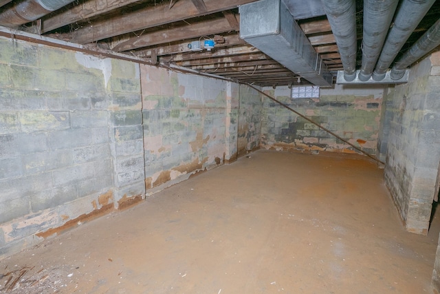 view of basement